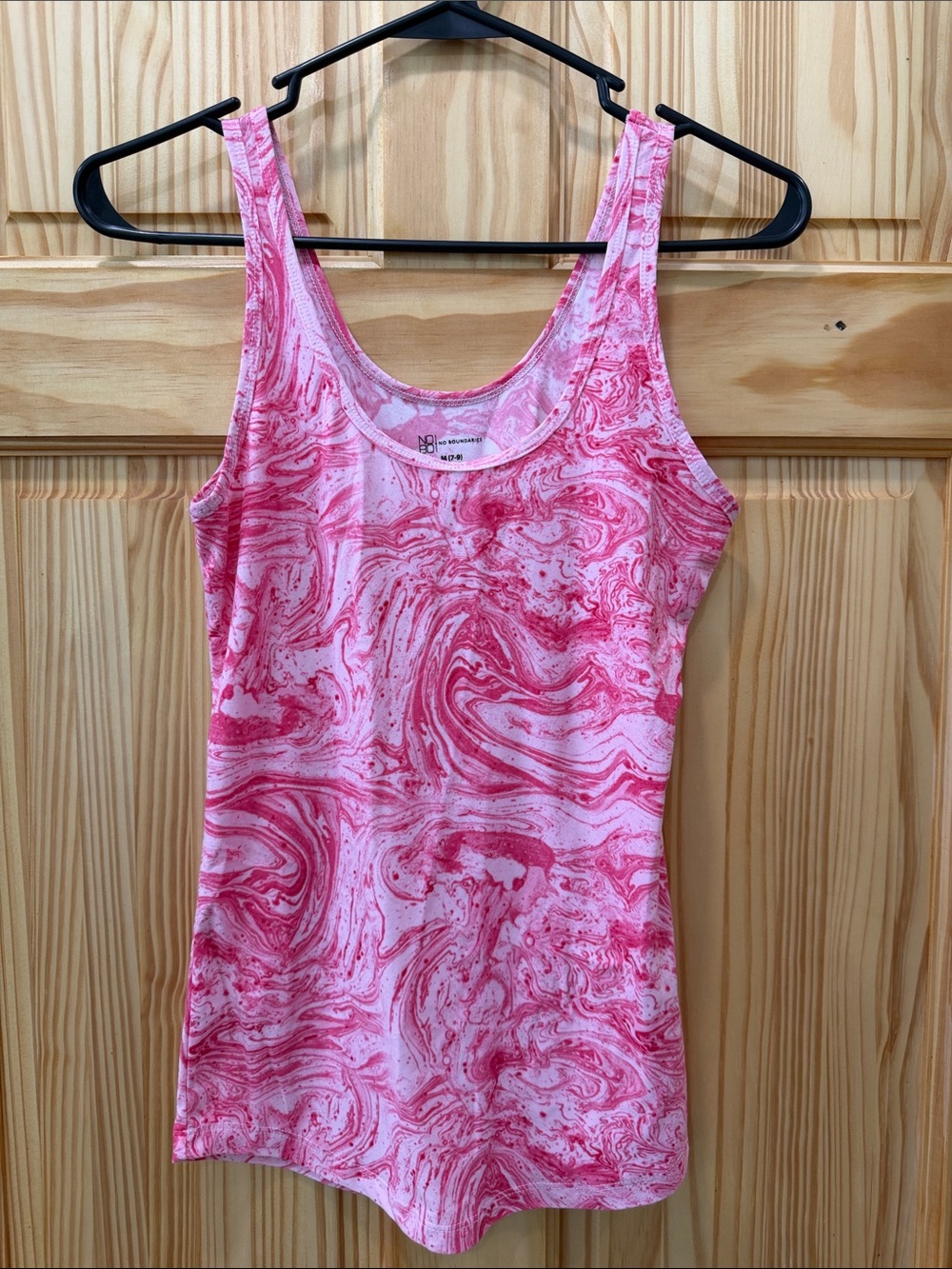 Women’s Pink Marble Tank Top
